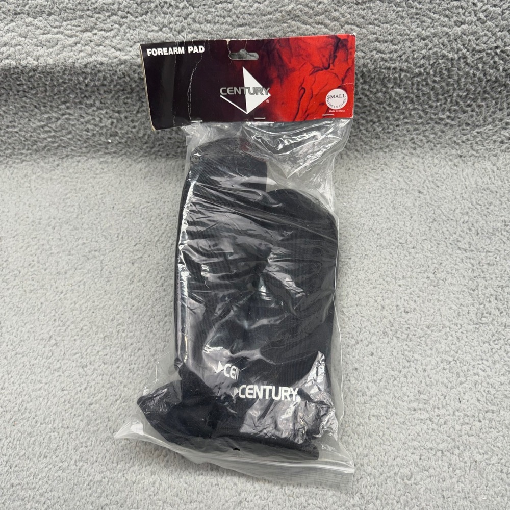 Century 1494 Size Small Black Cloth Forearm Pad Martial Arts Sparring Guards